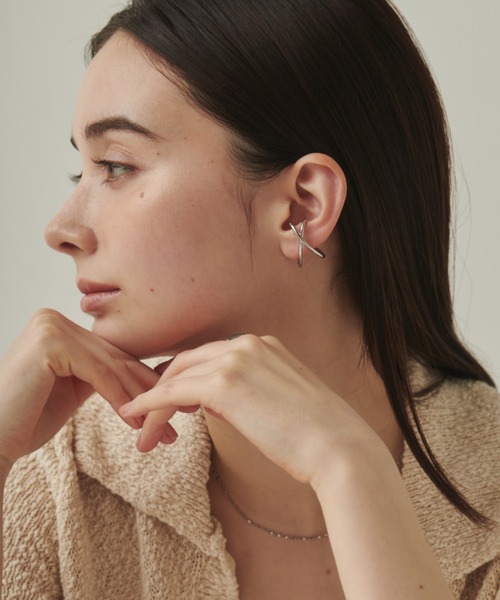 セール】クロスデザイン イヤーカフ（片耳用）（イヤーカフ