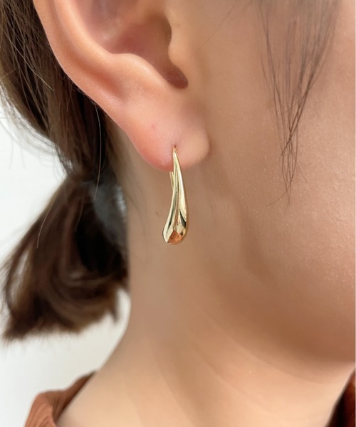 ciite'(シーテ)の「ドロップモチーフ フックピアス (両耳用)(ピアス(両耳用)・レディース・シルバー/ゴールド・FREE)」の10枚目の写真