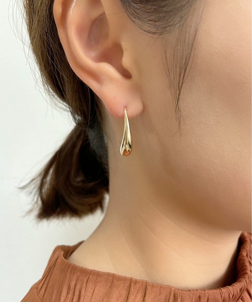 ciite'(シーテ)の「ドロップモチーフ フックピアス (両耳用)(ピアス(両耳用)・レディース・シルバー/ゴールド・FREE)」の11枚目の写真