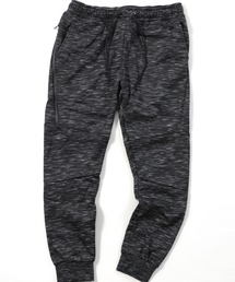 防風 裏フリース サイドジップ 切り替え イージー スウェットジョガーパンツ