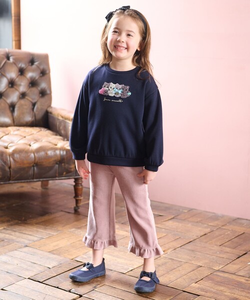 ANY（エニィ）の「裏シャギーアニマルトレーナー（スウェット・キッズ・ライラック系/ネイビー系/ベージュ系・140/150）」の8枚目の写真