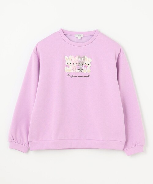 ANY（エニィ）の「裏シャギーアニマルトレーナー（スウェット・キッズ・ライラック系/ネイビー系/ベージュ系・140/150）」の21枚目の写真