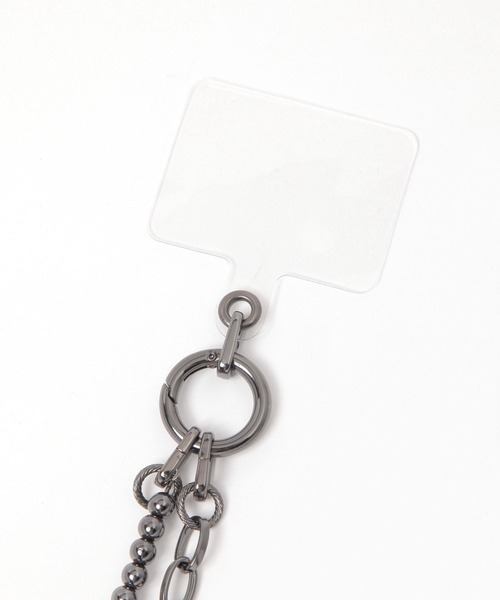 LAKOLE（ラコレ）の「メタルビーズコンビショルダーストラップ / 152950（スマホグッズ・レディース・ブラック/その他1・FREE）」の4枚目の写真