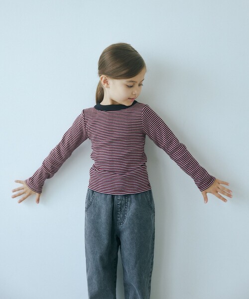 MILLER(ミラー)の「【別注】<Robert P. Miller> TJ ロングスリーブ Tシャツ / キッズ 100cm-130cm(Tシャツ/カットソー・キッズ・ブラック/ダークブラウン/レッド/ケリーグリーン・110cm/120cm/100cm/130cm)」の4枚目の写真