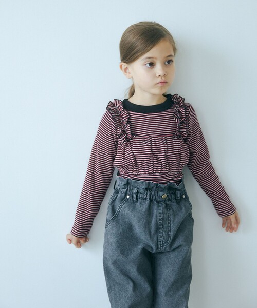 MILLER(ミラー)の「【別注】<Robert P. Miller> TJ ロングスリーブ Tシャツ / キッズ 100cm-130cm(Tシャツ/カットソー・キッズ・ブラック/ダークブラウン/レッド/ケリーグリーン・110cm/120cm/100cm/130cm)」の5枚目の写真