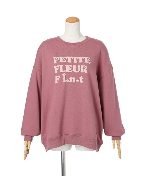 F i.n.t（フィント）の「70’sフラワーロゴ発泡プリントスウェット/fint　フィント（スウェット・レディース・アイボリー/モーブ系/ライトブルー・FREE）」の12枚目の写真