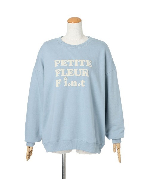 F i.n.t（フィント）の「70’sフラワーロゴ発泡プリントスウェット/fint　フィント（スウェット・レディース・アイボリー/モーブ系/ライトブルー・FREE）」の13枚目の写真