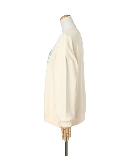 F i.n.t（フィント）の「70’sフラワーロゴ発泡プリントスウェット/fint　フィント（スウェット・レディース・アイボリー/モーブ系/ライトブルー・FREE）」の15枚目の写真