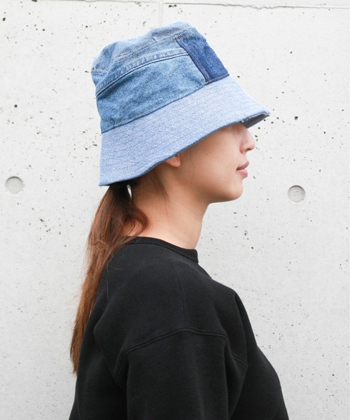 THRIFTY LOOK/スリフティールック DENIM HAT デニムハット リメイク