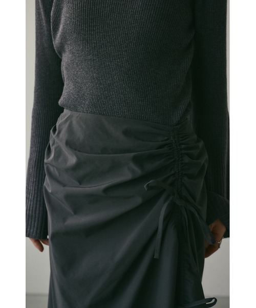 STYLEMIXER(スタイルミキサー)の「サイドギャザースカート(スカート・レディース・グリーン/ブラック/グレー・SMALL/MEDIUM)」の20枚目の写真