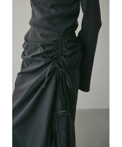 STYLEMIXER(スタイルミキサー)の「サイドギャザースカート(スカート・レディース・グリーン/ブラック/グレー・SMALL/MEDIUM)」の21枚目の写真