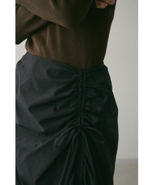 STYLEMIXER(スタイルミキサー)の「サイドギャザースカート(スカート・レディース・グリーン/ブラック/グレー・SMALL/MEDIUM)」の8枚目の写真