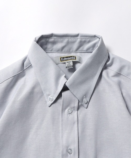 ROOPTOKYO（ループトウキョウ）の「Edwards/エドワーズ Relax Fit レギュラーカラーシャツ オックスフォードシャツ　ボタンダウンシャツ（シャツ/ブラウス・メンズ・ブルー系その他/ホワイト/ライトグレー/バーガンディー/グレー系その他・M/L/XL）」の8枚目の写真