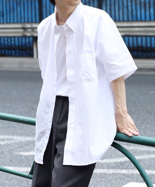 ROOPTOKYO（ループトウキョウ）の「Edwards/エドワーズ Relax Fit レギュラーカラーシャツ オックスフォードシャツ　ボタンダウンシャツ（シャツ/ブラウス・メンズ・ブルー系その他/ホワイト/ライトグレー/バーガンディー/グレー系その他・M/L/XL）」の15枚目の写真