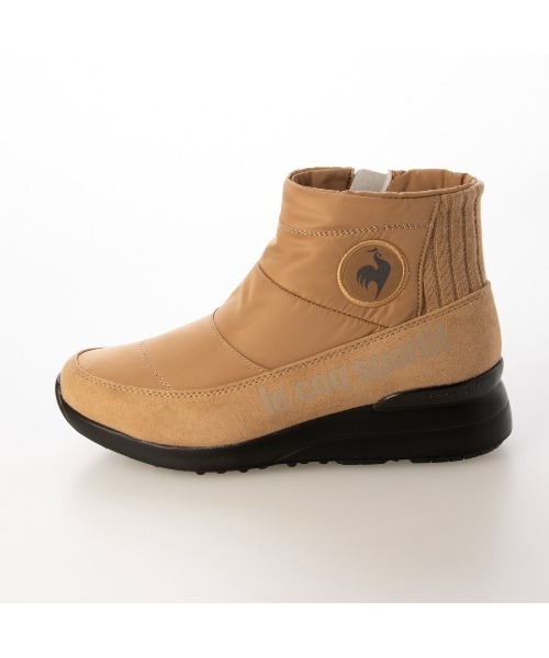 le coq sportif(ルコックスポルティフ)の「【レイン対応】キルティングショートブーツ(LCS デュアン III QT)(ブーツ・レディース・ライトブラウン/ブラック・L/LL/M)」の5枚目の写真