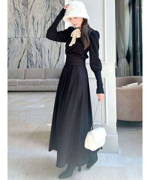 RESEXXY（リゼクシー）の「ボウタイニットトップス（ニット/セーター