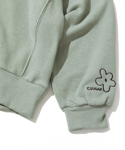 CUBE SUGAR(キューブシュガー)の「CUBE SUGAR/キューブシュガー ガーゼ裏毛変形ドルマンPO(スウェット・レディース・ブラック/ナチュラル/グリーン・FREE)」の8枚目の写真