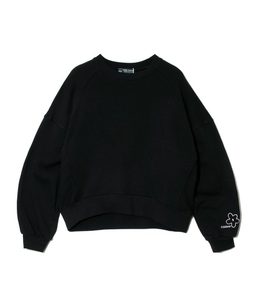 CUBE SUGAR(キューブシュガー)の「CUBE SUGAR/キューブシュガー ガーゼ裏毛変形ドルマンPO(スウェット・レディース・ブラック/ナチュラル/グリーン・FREE)」の14枚目の写真