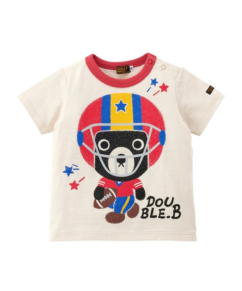 DOUBLE_B(ダブルビー)の「All-Stars半袖Tシャツ(Tシャツ/カットソー・キッズ・グリーン系その他2/アイボリー/パープル/マスタード・120cm/110cm/130cm/100cm/90cm/80cm)」の2枚目の写真