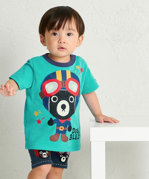 DOUBLE_B(ダブルビー)の「All-Stars半袖Tシャツ(Tシャツ/カットソー・キッズ・グリーン系その他2/アイボリー/パープル/マスタード・120cm/110cm/130cm/100cm/90cm/80cm)」の3枚目の写真