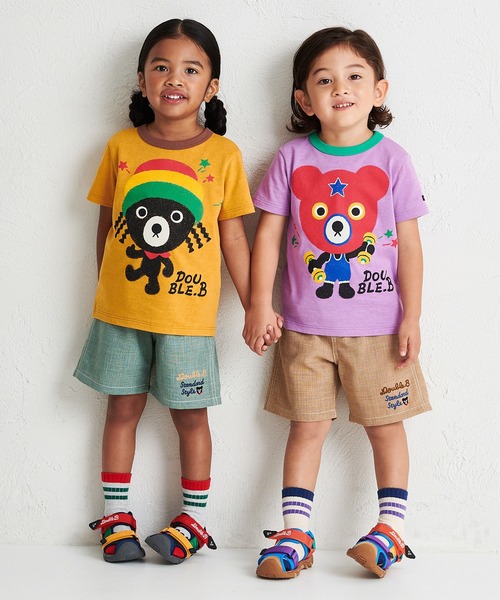 DOUBLE_B(ダブルビー)の「All-Stars半袖Tシャツ(Tシャツ/カットソー・キッズ・グリーン系その他2/アイボリー/パープル/マスタード・120cm/110cm/130cm/100cm/90cm/80cm)」の9枚目の写真