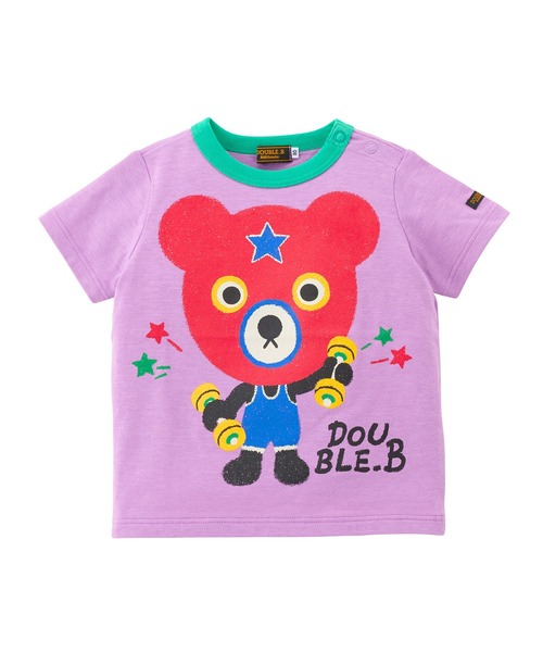 DOUBLE_B(ダブルビー)の「All-Stars半袖Tシャツ(Tシャツ/カットソー・キッズ・グリーン系その他2/アイボリー/パープル/マスタード・120cm/110cm/130cm/100cm/90cm/80cm)」の16枚目の写真