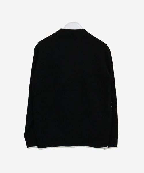 Picone CLUB（ピッコーネクラブ）の「ウール混長袖ハイネックニットプルオーバー（ニット/セーター・レディース・ブラック/レッド/グリーン/ホワイト・S/M）」の8枚目の写真