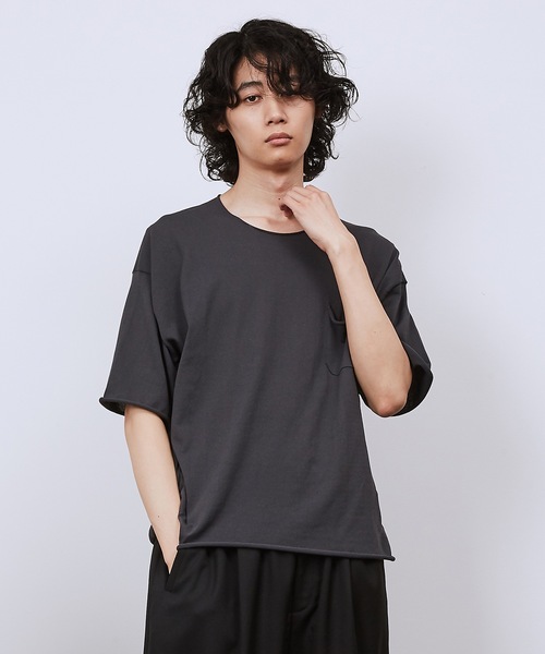 Dulcamara（ドゥルカマラ）の「プレーンニットT（Tシャツ/カットソー・メンズ・オリーブ/チャコールグレー/ベージュ・0/1）」の2枚目の写真