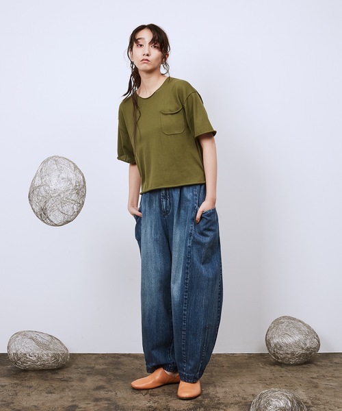 Dulcamara（ドゥルカマラ）の「プレーンニットT（Tシャツ/カットソー・メンズ・オリーブ/チャコールグレー/ベージュ・0/1）」の10枚目の写真