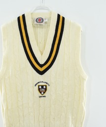 【ヴィンテージ古着】LINACRE COLLEGE C.C. OXFORD アクリルニットベスト