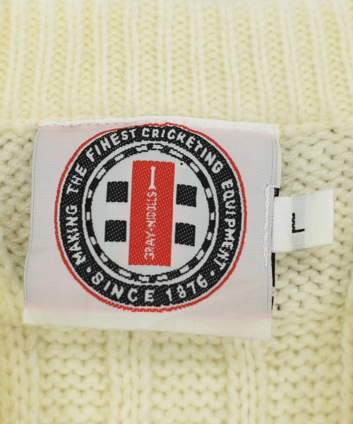 VINTAGE（ヴィンテージ）の「【ヴィンテージ古着】LINACRE COLLEGE C.C. OXFORD アクリルニットベスト（ベスト・メンズ・ホワイト・LARGE）」の7枚目の写真