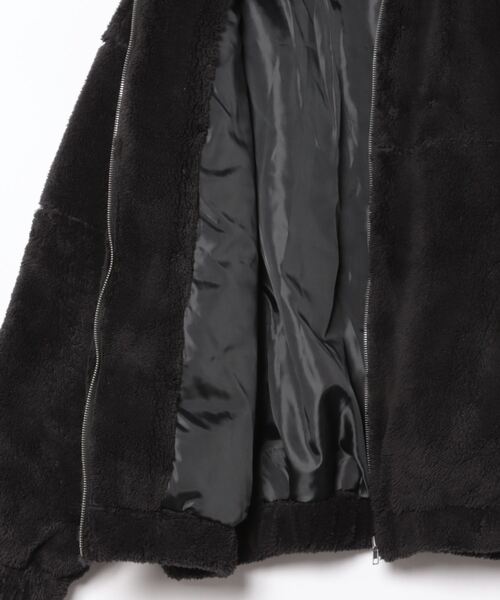 VIBGYOR（ヴィブジョー）の「シャギースタンドZIPジャケット(CN)（ブルゾン・メンズ・ベージュ/オフホワイト/ブラック・FREE/MEDIUM/LARGE）」の5枚目の写真