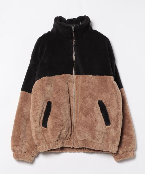 VIBGYOR（ヴィブジョー）の「シャギースタンドZIPジャケット(CN)（ブルゾン・メンズ・ベージュ/オフホワイト/ブラック・FREE/MEDIUM/LARGE）」の6枚目の写真