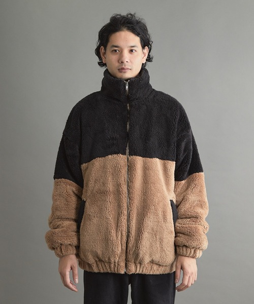 VIBGYOR（ヴィブジョー）の「シャギースタンドZIPジャケット(CN)（ブルゾン・メンズ・ベージュ/オフホワイト/ブラック・FREE/MEDIUM/LARGE）」の11枚目の写真