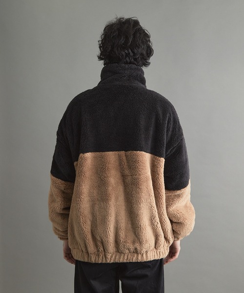 VIBGYOR（ヴィブジョー）の「シャギースタンドZIPジャケット(CN)（ブルゾン・メンズ・ベージュ/オフホワイト/ブラック・FREE/MEDIUM/LARGE）」の13枚目の写真