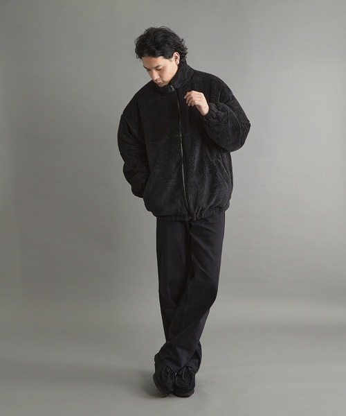 VIBGYOR（ヴィブジョー）の「シャギースタンドZIPジャケット(CN)（ブルゾン・メンズ・ベージュ/オフホワイト/ブラック・FREE/MEDIUM/LARGE）」の10枚目の写真