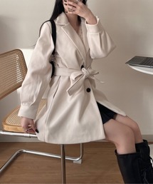 《Delfy》ウェストリボンミドルチェスターコート