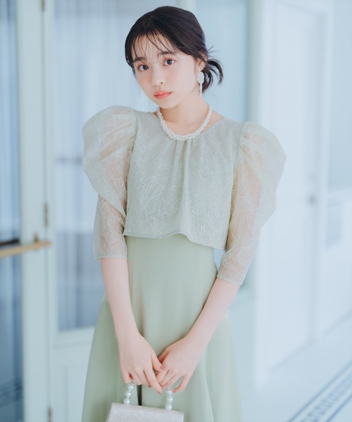 スパンコールレースブラウス×マーメイドワンピース（ドレス）｜WILLSELECTION（ウィルセレクション）