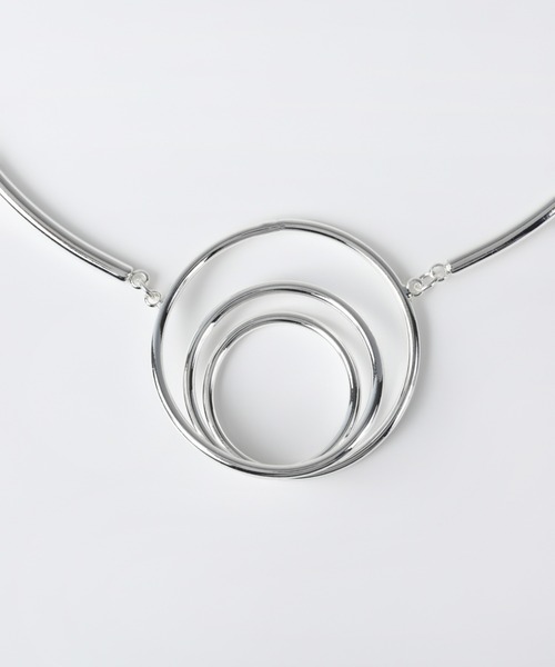 Nothing And Others(ナッシングアンドアザーズ)の「「Nothing And Others/ナッシングアンドアザーズ」Rolling Line Necklace(ネックレス・レディース・シルバー/ゴールド・FREE)」の9枚目の写真