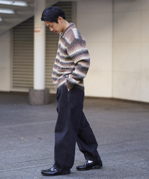 OBEY(オベイ)の「OBEY / オベイ REGGIE ZIP UP CARDIGAN(ニット/セーター・メンズ・ブラック・MEDIUM/LARGE)」の3枚目の写真