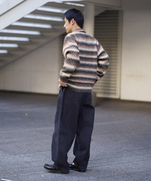 OBEY(オベイ)の「OBEY / オベイ REGGIE ZIP UP CARDIGAN(ニット/セーター・メンズ・ブラック・MEDIUM/LARGE)」の4枚目の写真