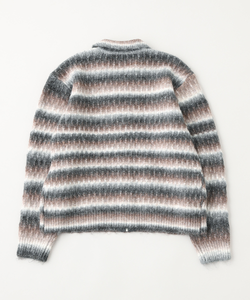 OBEY(オベイ)の「OBEY / オベイ REGGIE ZIP UP CARDIGAN(ニット/セーター・メンズ・ブラック・MEDIUM/LARGE)」の11枚目の写真
