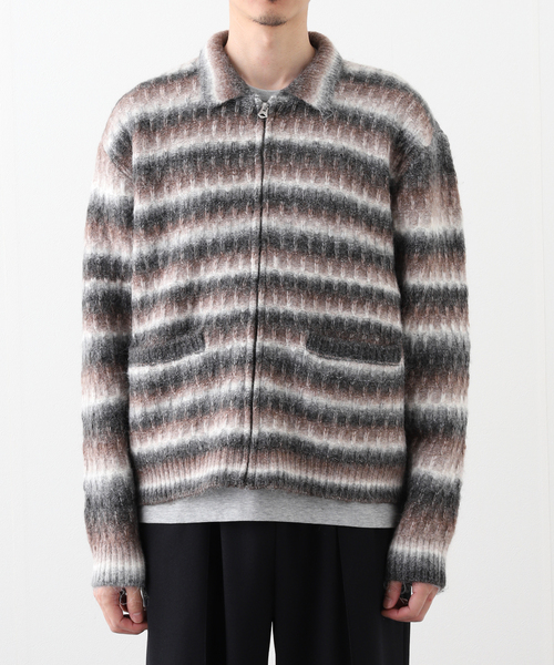 OBEY(オベイ)の「OBEY / オベイ REGGIE ZIP UP CARDIGAN(ニット/セーター・メンズ・ブラック・MEDIUM/LARGE)」の14枚目の写真