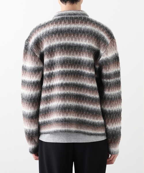 OBEY(オベイ)の「OBEY / オベイ REGGIE ZIP UP CARDIGAN(ニット/セーター・メンズ・ブラック・MEDIUM/LARGE)」の16枚目の写真