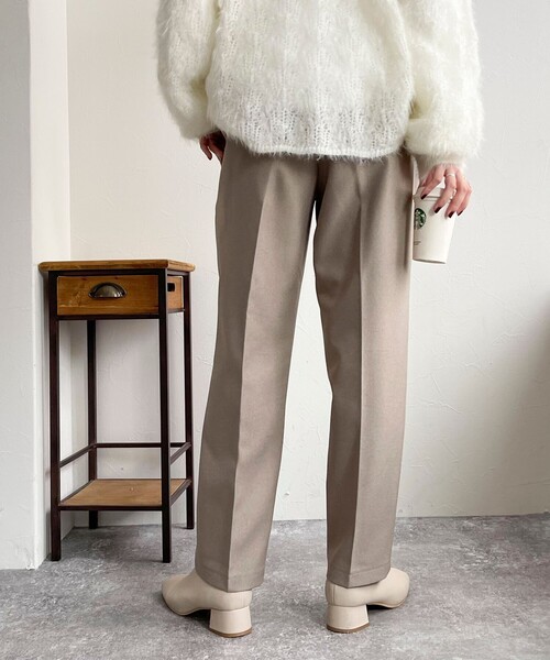 【セール】ソフトポリツイルセンタープレスパンツ(その他パンツ)|fredy emue(フレディエミュ)