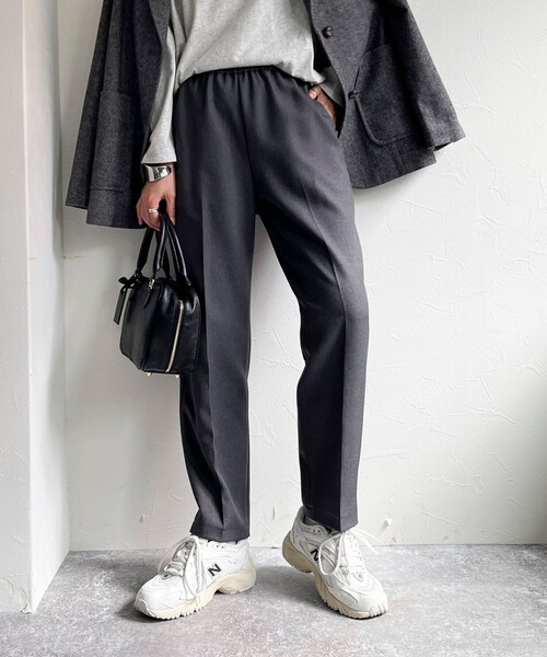 【セール】ソフトポリツイルセンタープレスパンツ（その他パンツ）｜fredy emue（フレディエミュ）