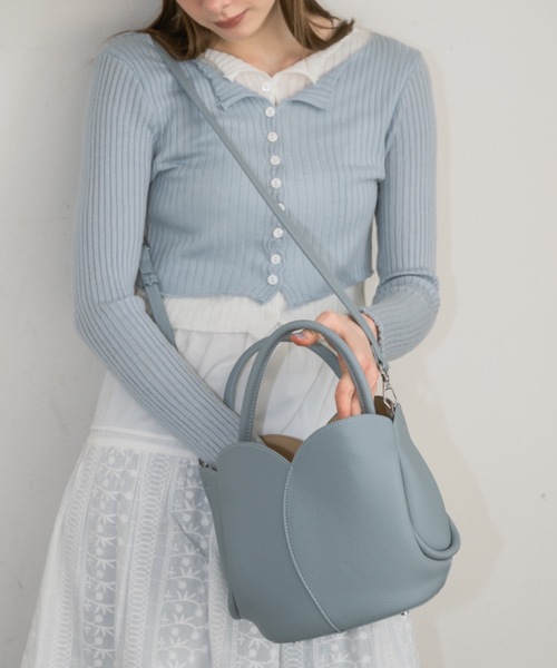 idem(イデム)の「layered bi-color cardigan/レイヤード風カーディガン(カーディガン/ボレロ・レディース・ブルー/グレー・FREE)」の21枚目の写真