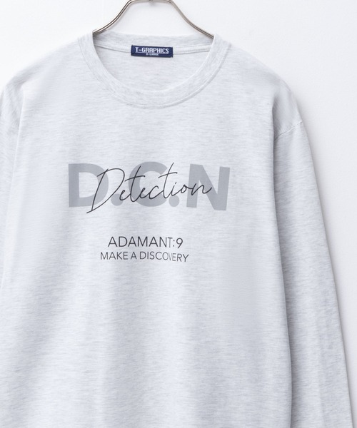 Mac-House(マックハウス)の「T-GRAPHICS ロゴデザイン長袖Tシャツ(Tシャツ/カットソー・メンズ・ブラック/オートミール/ブルーグレー/グレー・M/XL/S/L)」の4枚目の写真