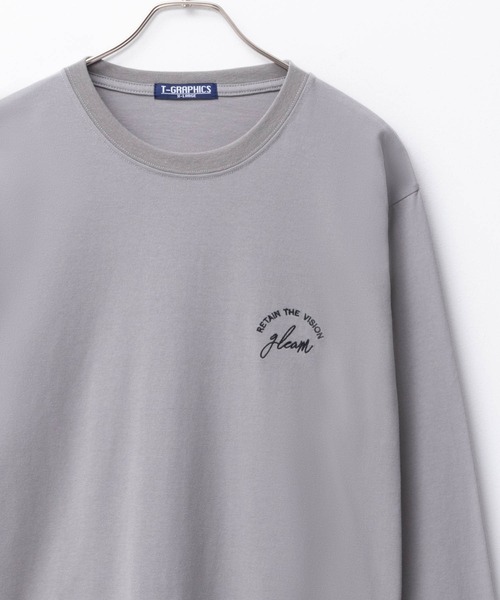 Mac-House(マックハウス)の「T-GRAPHICS ロゴデザイン長袖Tシャツ(Tシャツ/カットソー・メンズ・ブラック/オートミール/ブルーグレー/グレー・M/XL/S/L)」の2枚目の写真