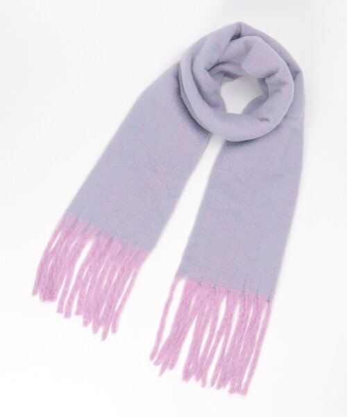 LBC（エルビーシー）の「バルキーミックスストール（ストール/ショール・レディース・イエロー系/オレンジ系/パープル系・FREE）」の2枚目の写真